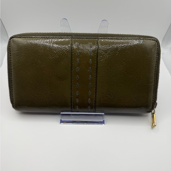 Yves Saint Laurent Olive Green Wallet - Picture 2 of 8